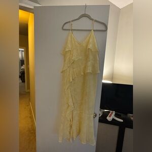 Wild Fable Asymmetrical Yellow Dress Size L